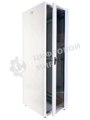 Шкаф коммутационный ЦМО (ШТК-Э-42.8.8-44АА) напольный 42U 800x800 мм пер. дв. перфор. задн. дв. перфор. 2 бок. пан. 710 кг серый 715 мм 105 кг