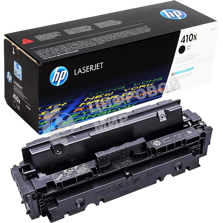 Картридж лазерный Hewlett-Packard HP 410X (CF410X) черный для LJ Pro M452/M477 6500 стр.