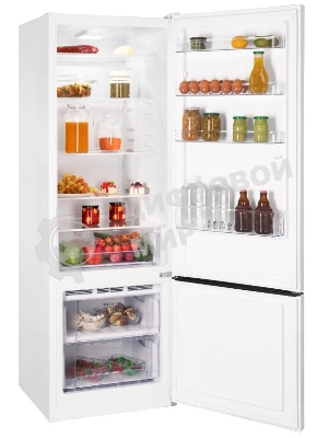 Холодильник Nordfrost NRB 124 W белый двухкамерный 238/70 л морозилка снизу
