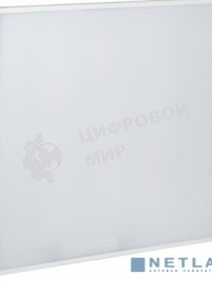 Светильник светодиодный IEK LDVO0-6576-50-6500-K01 ДВО 6576 595х595х20мм 50Вт 6500К опал аналог люм.свет. 4х18 накладных или в потолок Армстронг