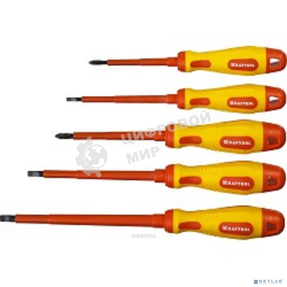 Набор KRAFTOOL EXPERT Cr-Mo-V сталь. SL: 2.5. 4. 5.5. 6.5. PH: № 1. № 2. 6 предметов