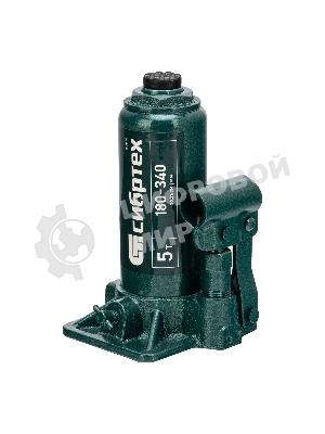 Домкрат гидравлический Сибртех бутылочный, 5т, 180-340 мм, в пластиковом кейсе