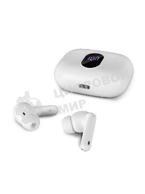 Наушники TWS SVEN E-310B белый, внутриканальные, Bluetooth, сенсорное управление, до 4 ч