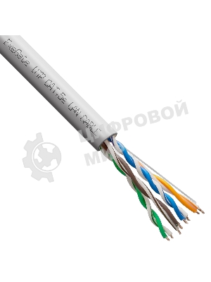 Кабель ExeGate Special UTP4-C5e-CCA-S24-IN-PVC-GY-100 UTP 4 пары кат.5e CCA, 0.48мм (24AWG), 100м, серый, PVC