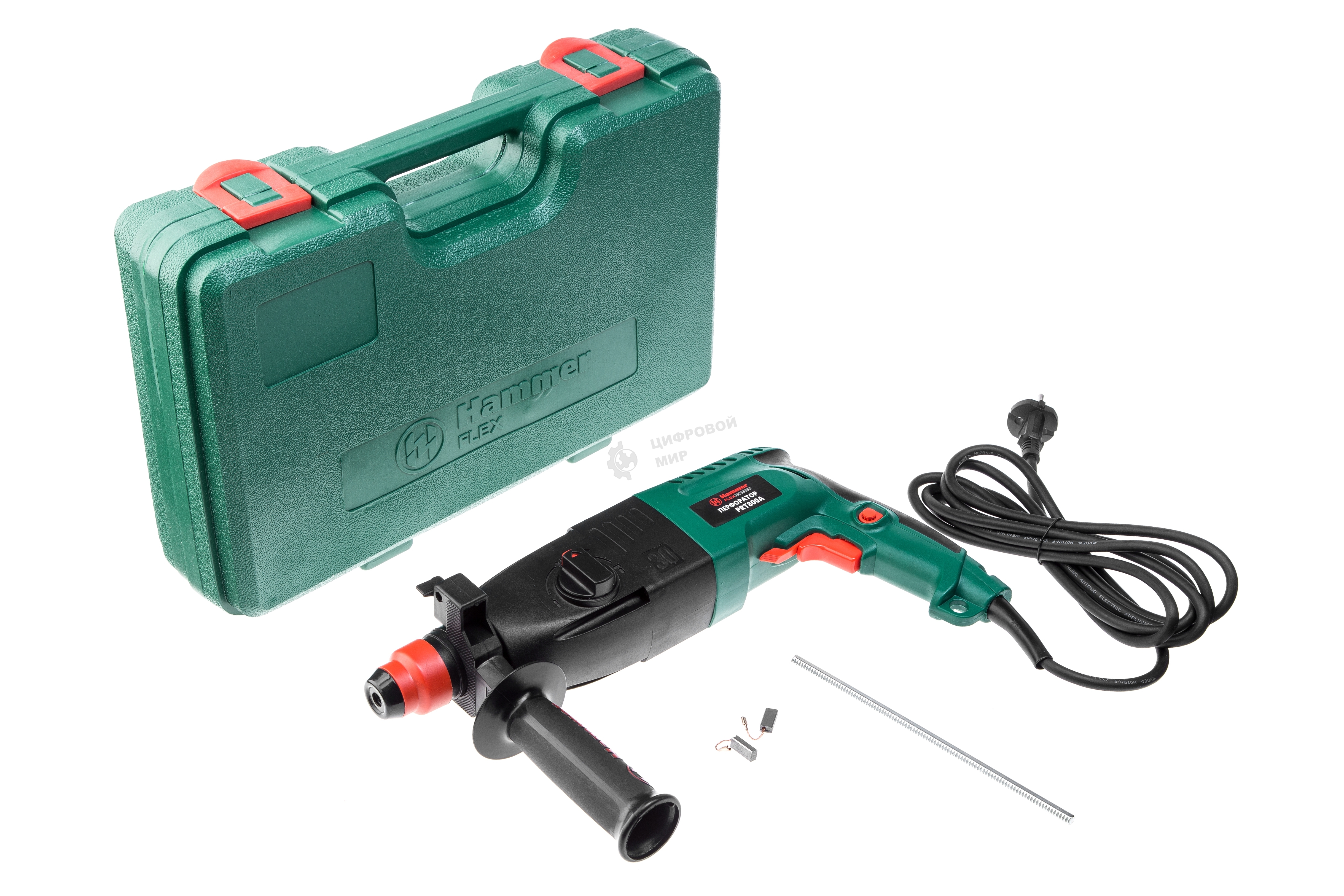 Перфоратор Hammer Flex PRT800A 29266 137-010 Перфоратор 800 Вт SDS+ 26мм 0-780об/мин 2.6Дж 3 режима кейс