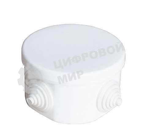 Коробка распределительная ОП d75х45 4 выхода 4 гермоввода IP54 крышка защелкивающаяся бел. Epplast 240341