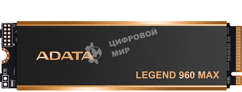 Накопитель SSD ADATA LEGEND 960 MAX, 4Tb, M.2 2280, PCIe 4.0 x4, NVMe, R/W 7400/6800, с радиатором