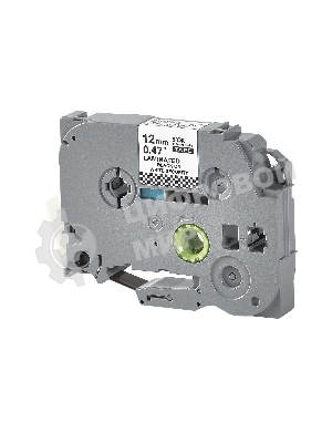 Кассета с лентой S'OK by Sakura Printing TZESE3 для Brother, черный на белом, 12мм/8м, наклейка