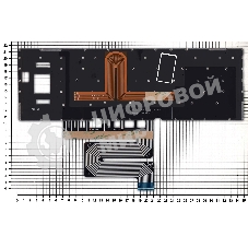 Клавиатура для ноутбука Asus ROG GX501VS GX501VSK черная c подсветкой маленький энтер