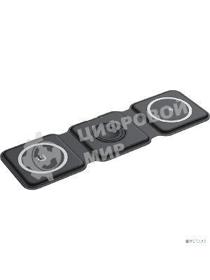 Беспроводное зарядное устройство Rexant с MagSafe 3в1, Qi, 15Вт, черный