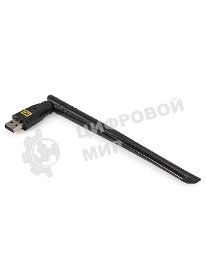 Сетевой комбо-адаптер Wi-Fi 6 + Bluetooth ExeGate EDWA-BT53-AX900 (BT5.3, Dual Band Wi-Fi AX (a/b/g/n/ax), чипсет Realtek8851, 2.4 ГГц до 286 Мбит/с + 5.8 ГГц до 600 Мбит/с, 1x5dBi внешняя антенна, USB 2.0)
