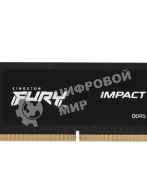 Оперативная память Kingston Fury Impact, DDR5, 8GB (1x8GB), 4800MHz, CL38 SO-DIMM