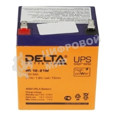 Батарея для ИБП Delta HR 12-21W (12V, 5Ah)