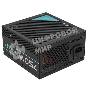 Блок питания Azza ATX 750W PSAZ-750G Gen.5 80+ gold (20+4pin) APFC 120mm fan 6xSATA Cab Manag RTL