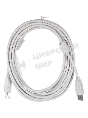 Кабель USB2.0 Buro USB A (m)/USB B (m) 5м феррит.кольца