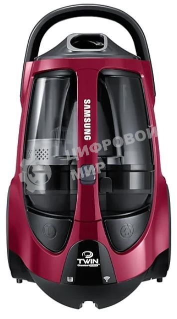Пылесос Samsung VCC885FH3P красный, 430/2200 Вт, уборка сухая, пылесборник двойная камера 2л