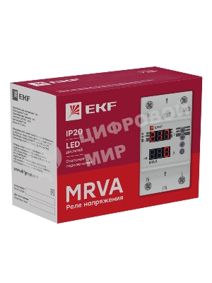 Реле напряжения и тока с дисплеем MRVA 63А PROxima EKF MRVA-63A
