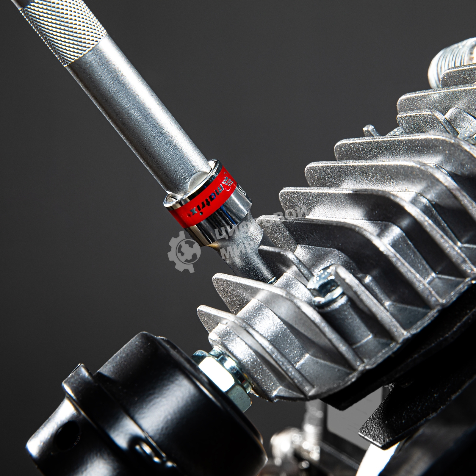 Головка торцевая Matrix, 12 мм, 6-гранная, CrV, под квадрат 1/2