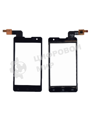 Сенсорное стекло (тачскрин) T399 VER1.2 для DNS S4003, черное