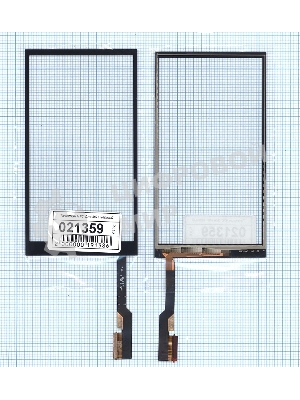 Сенсорное стекло (тачскрин) для HTC One M9+, черное