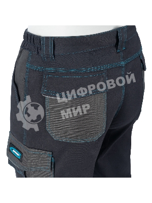 Брюки профессиональные рабочие, 97% хлопок 3% спандекс, XL Gross