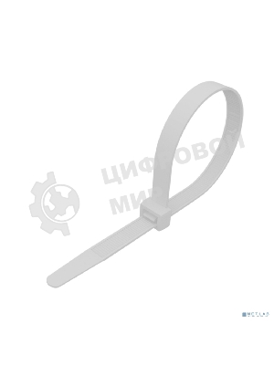 Стяжка нейлоновая морозостойкая Rexant 300x3,6 мм, белая (100 шт/уп)