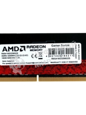 Оперативная память AMD Radeon R9, DDR4, 16GB (1x16GB), 3200MHz, CL22, SO-DIMM