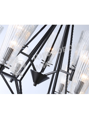 Светильник Ambrella light TR3238/6+3 BK черный E14/9 max 40W D730*720