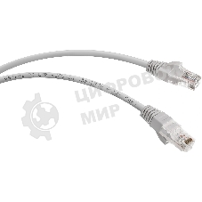 Патч-корд Cabeus PC-UTP-RJ45-Cat.5e-20m-LSZH кат. 5е, неэкр., U/UTP, RJ45/RJ45, LSZH, AWG24 20м, серый