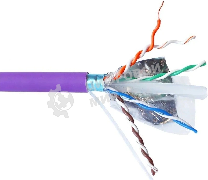Кабель информационный Lanmaster LAN-6AUMTP-HFLT-VI кат.6A UTP 4 пары 23AWG LSZH внутренний 305м фиолетовый