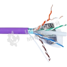 Кабель информационный Lanmaster LAN-6AUMTP-HFLT-VI кат.6A UTP 4 пары 23AWG LSZH внутренний 305м фиолетовый