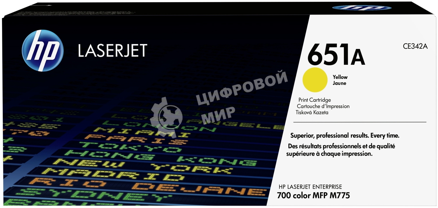 Картридж лазерный HP CE342A желтый LaserJet 700 Color MFP 775 (16000 стр.)