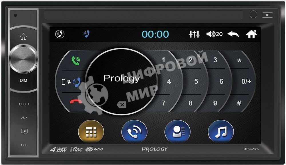 Автомагнитола Prology MPV-120 2DIN 4x55Вт