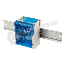 Шина на DIN-рейку в корпусе (кросс-модуль) Rexant 4х7