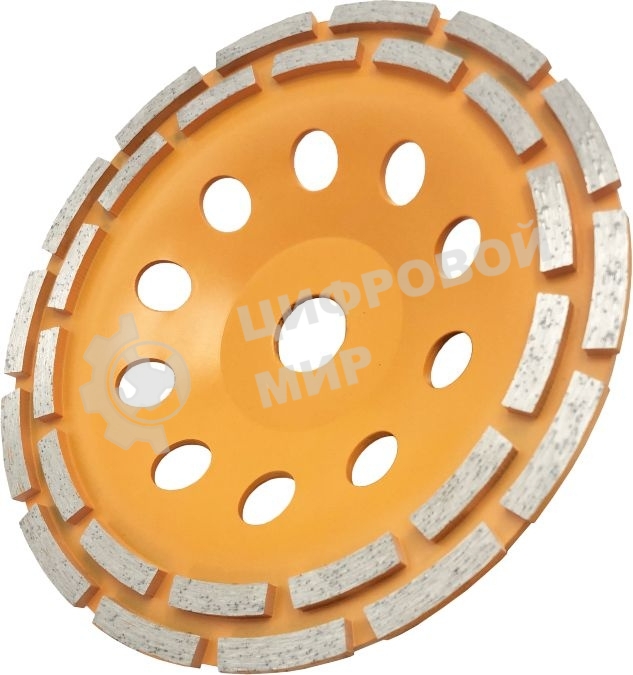 Чашка алмазная зачистная 230мм двухрядная Вихрь 73/10/3/8