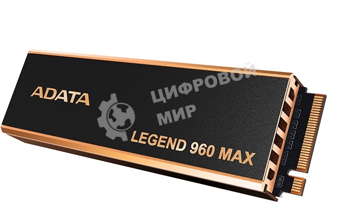 Накопитель SSD ADATA LEGEND 960 MAX, 4Tb, M.2 2280, PCIe 4.0 x4, NVMe, R/W 7400/6800, с радиатором