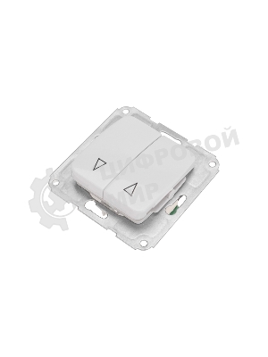 Выключатель для жалюзи Kranz DEA 2кл с/у 10А мех. белый