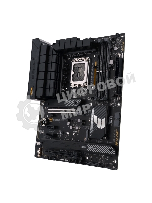 Материнская плата ASUS TUF GAMING H770-PRO WIFI, LGA 1700, Intel H770, 4xDDR5, 4xSATA, 4xM.2, 1xPCIe 5.0 x16, 1xPCIe 4.0 x4, 2xUSB-A 3.2 Gen 2, 4xUSB-A 3.2 Gen 1, 1xUSB-C 3.2 Gen 2x2, 1x2.5Gb LAN, 5x3.5 мм, 7.1, Standard-ATX