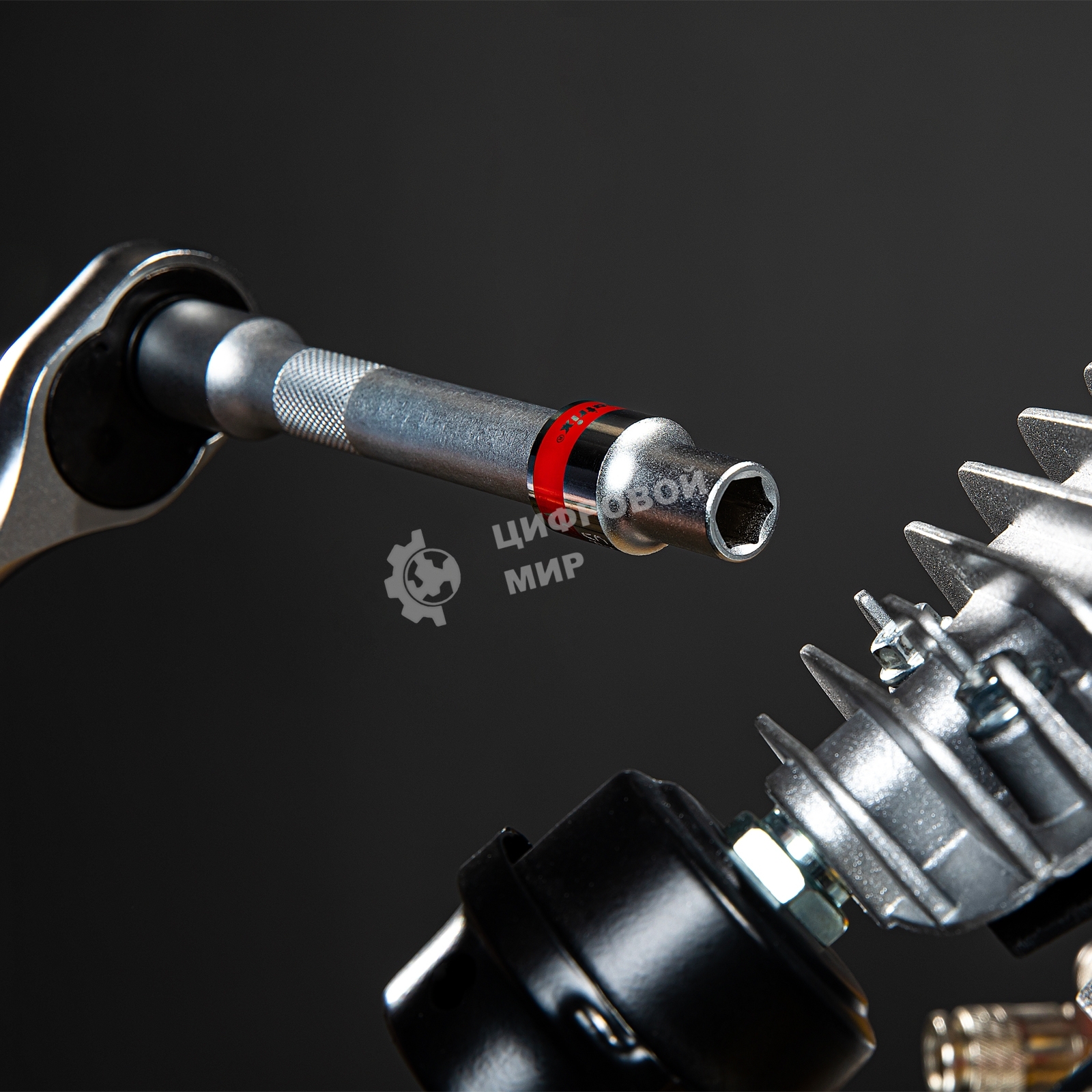 Головка торцевая Matrix, 12 мм, 6-гранная, CrV, под квадрат 1/2