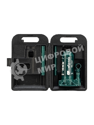 Домкрат гидравлический Сибртех бутылочный, 5т, 180-340 мм, в пластиковом кейсе