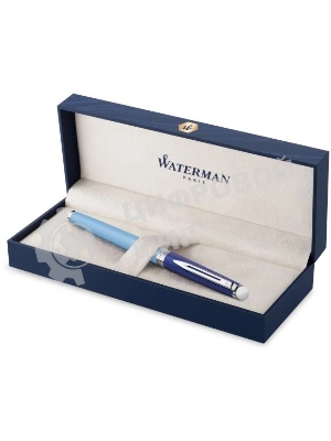 Ручка роллер Waterman Hemisphere Colour Blocking (2179926) Blue CT F черн. черн. подар.кор.