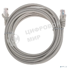 Патч-корд U/UTP Rexant cat.5e, RJ45-RJ45, 26AWG, ZH нг(А)-HF, серый, 5 м