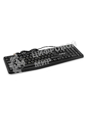 Клавиатура проводная ExeGate EX298364RUS Smart K120 (USB, полноразмерная, влагозащищенная, 104кл., Enter большой, длина кабеля 1,6м, черная, RTL)