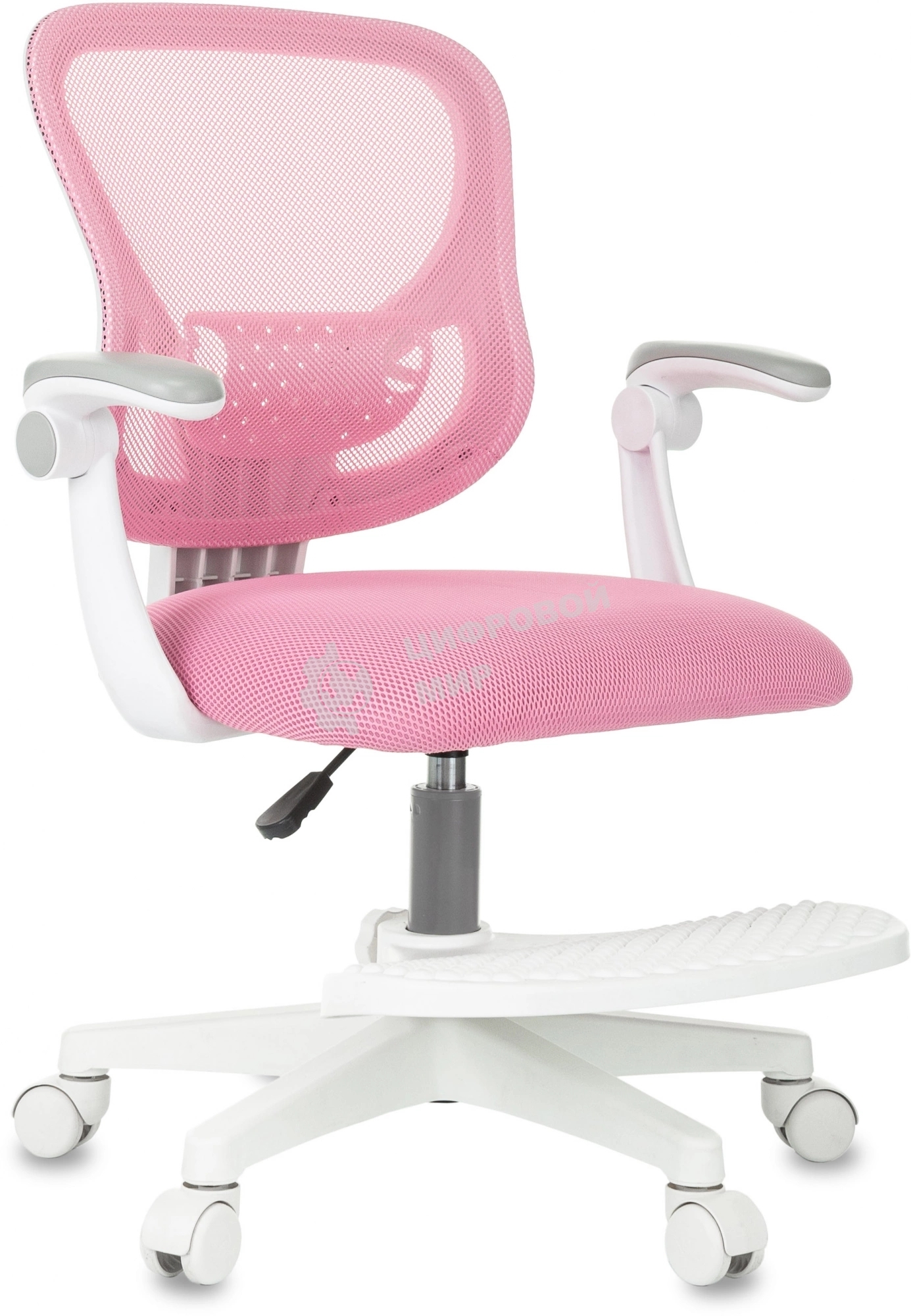 Кресло детское Бюрократ BuroKIDS 3 розовый Velvet 36, крестов. пластик