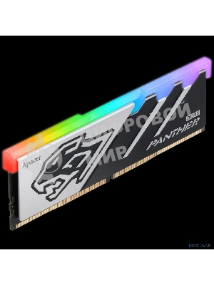 Оперативная память Apacer Panther RGB, DDR5, 16GB (1x16GB), 6000 MHz, CL40, с радиатором, черно-серый, RGB