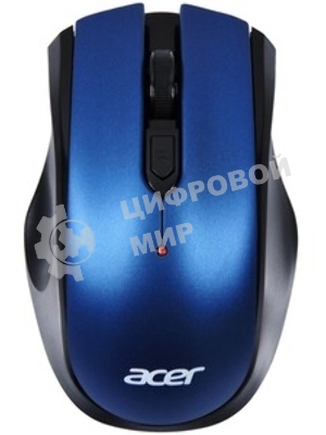 Мышь беспроводная Acer OMR031 черный/синий, 1600 dpi, радиоканал, USB, кнопки - 4