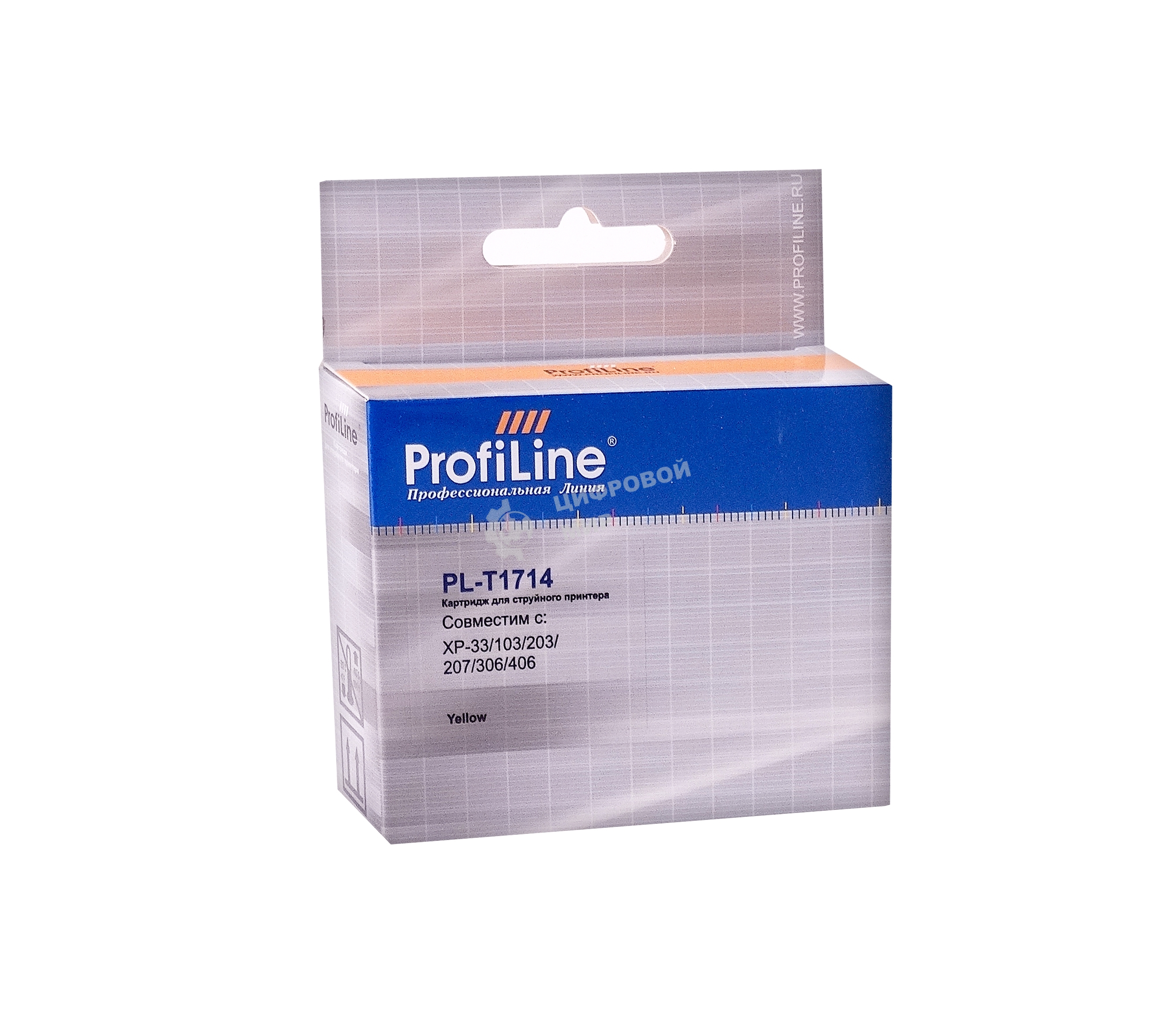 Картридж струйный ProfiLine PL-T1714 для Epson XP-33/103/203/207/303/306/313/406 экономичный повышенной емкости Yellow водн