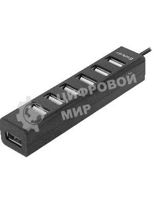 USB-концентратор Defender Quadro Swift, USB 2.0, USB 7 портов, USB