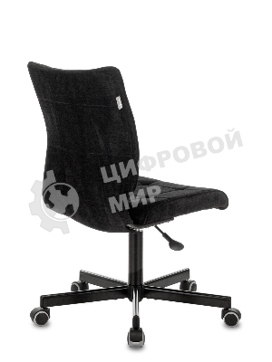 Кресло компьютерное Бюрократ CH-330M/LT-20 без подлокотников, черный, крестовина металл