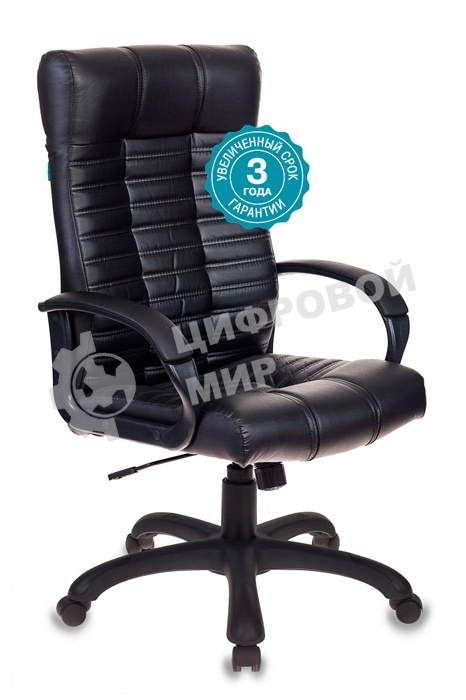 Кресло руководителя Бюрократ KB-10/BLACK черный, искусственная кожа